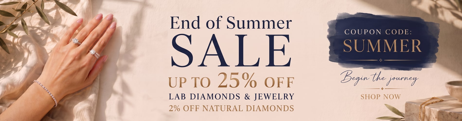 End of Summer Sale — up to 25% off lab diamonds and jewelry with code SUMMER