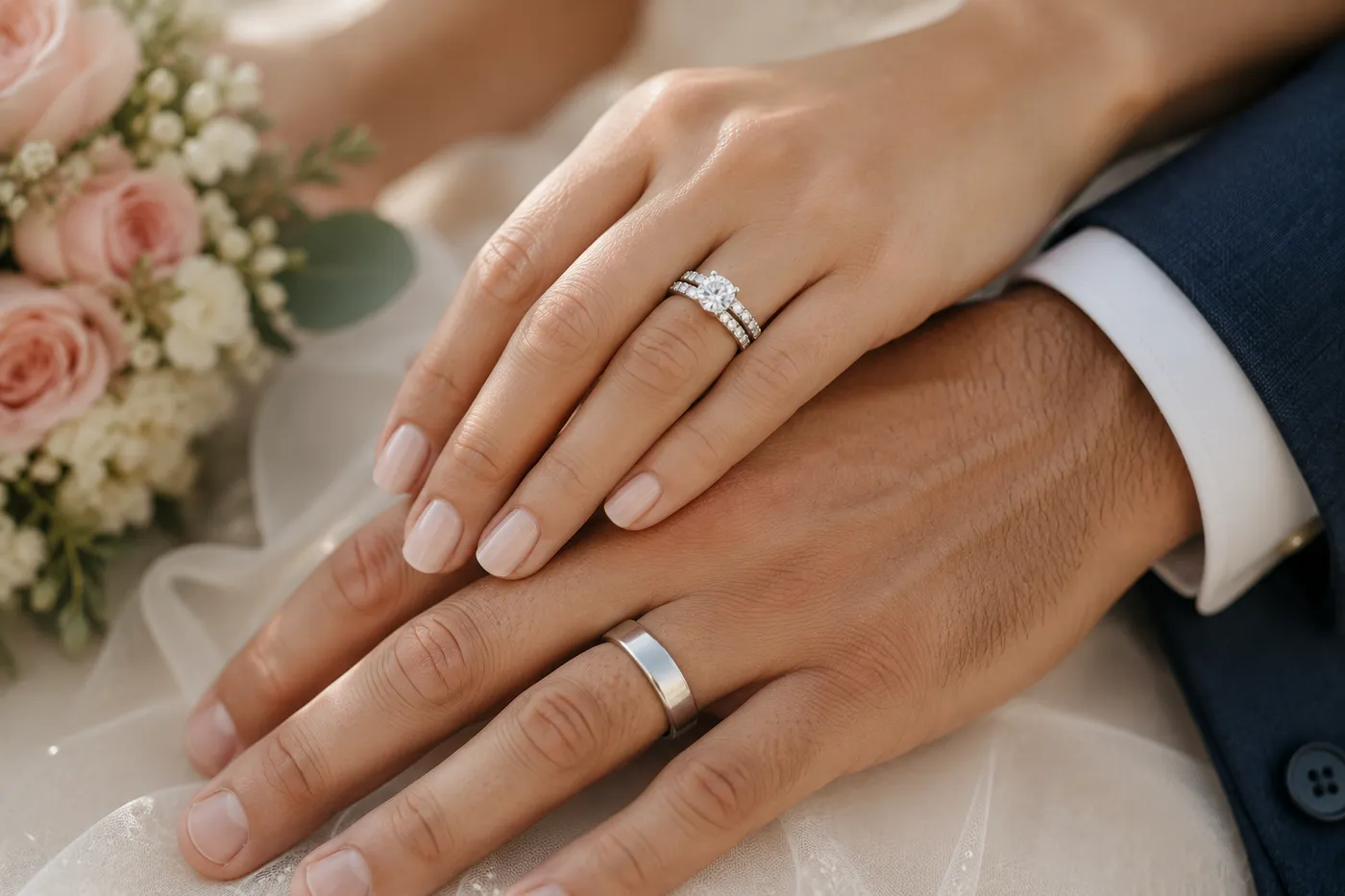 Wedding and anniversary diamond rings and bands